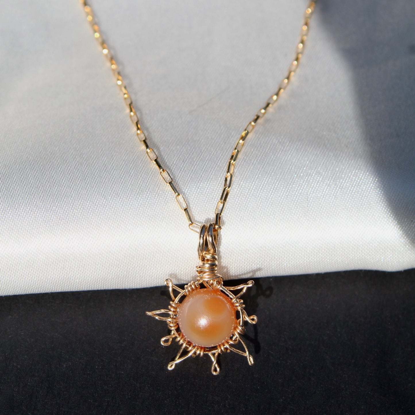 Red Agate Sunshine Necklace