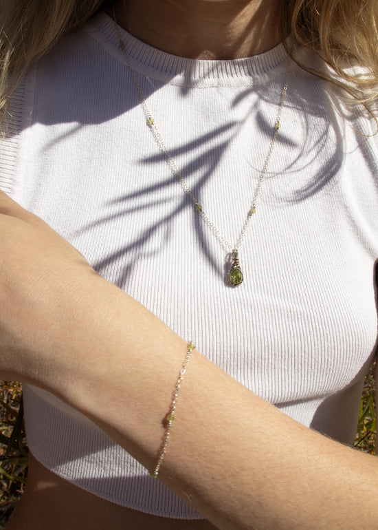 Peridot Lucky Charm Bracelet