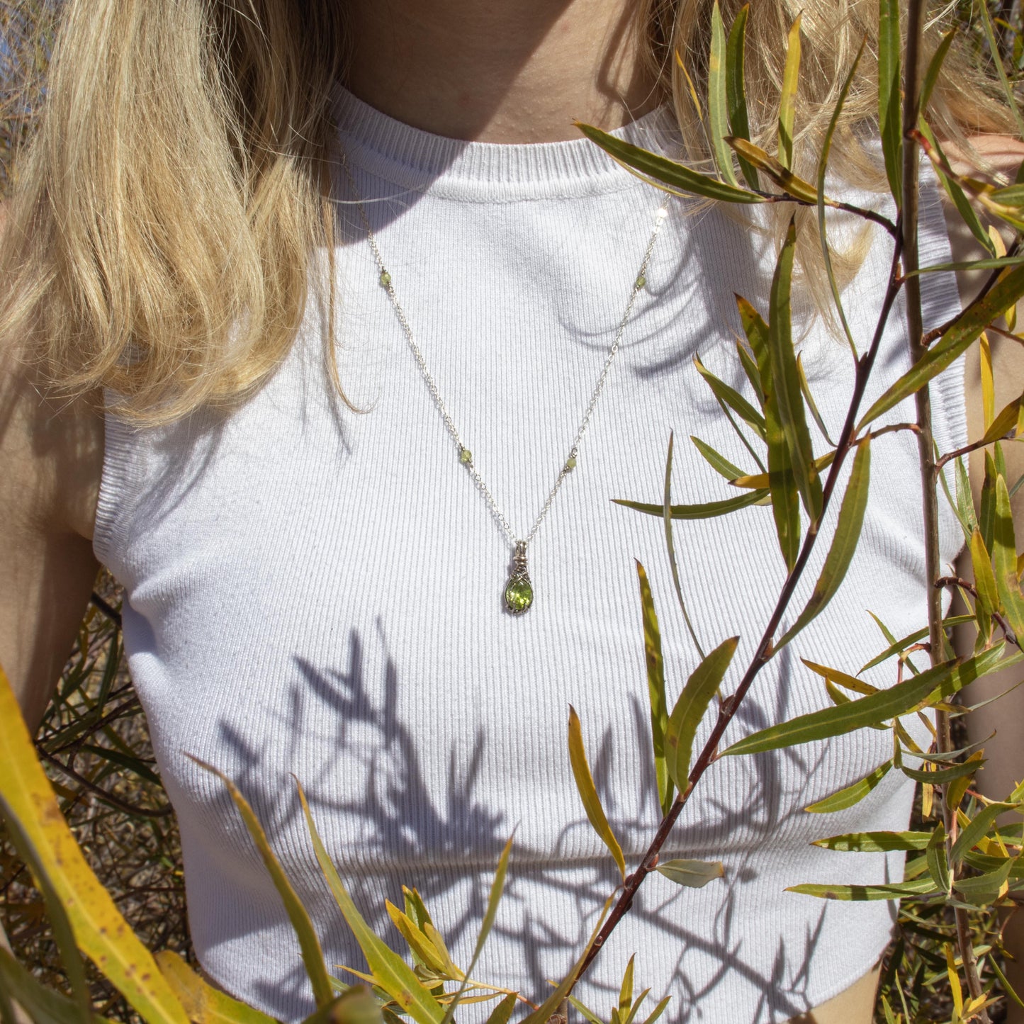 Peridot Lucky Charm Necklace