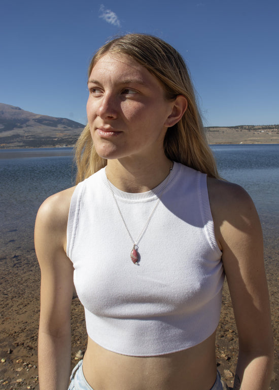 Thulite & Moonstone Blessings Necklace