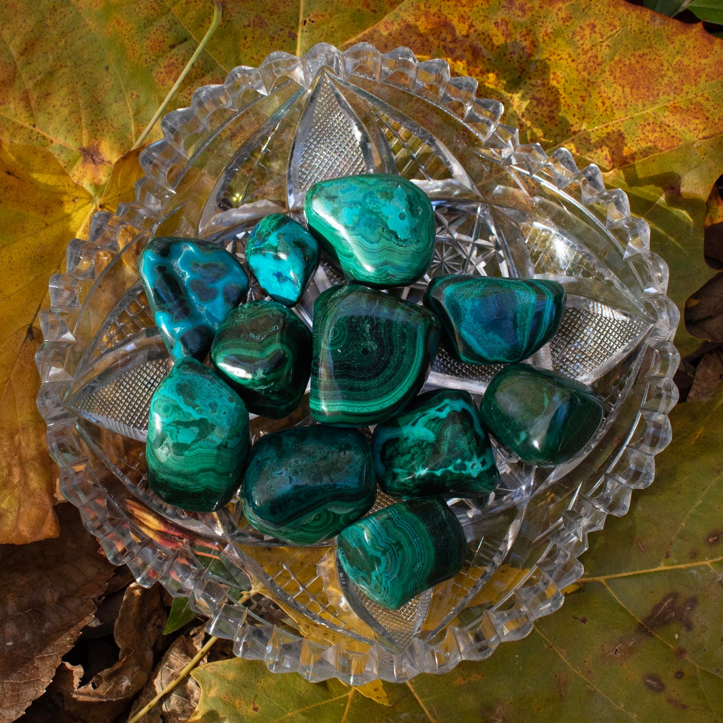 Chrysocolla and Malachite Tumble