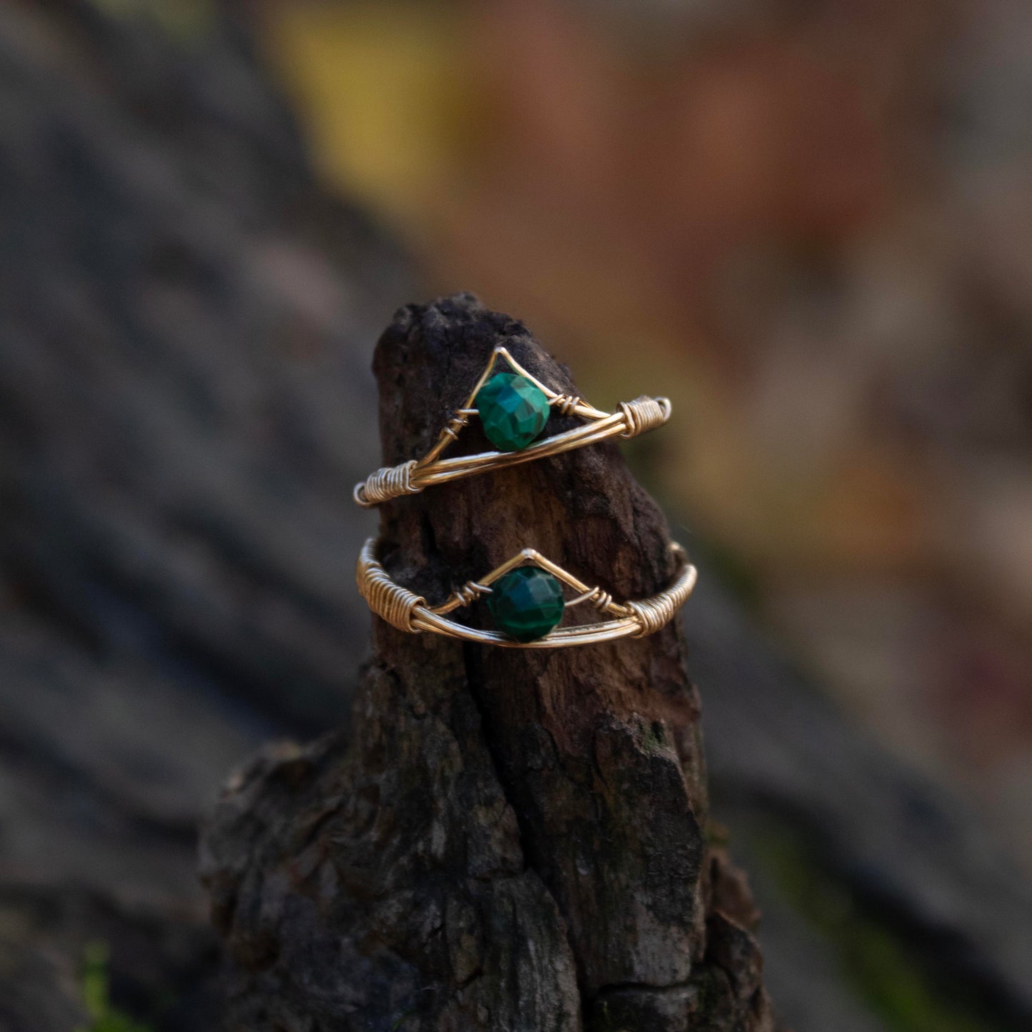 Malachite Crown Ring