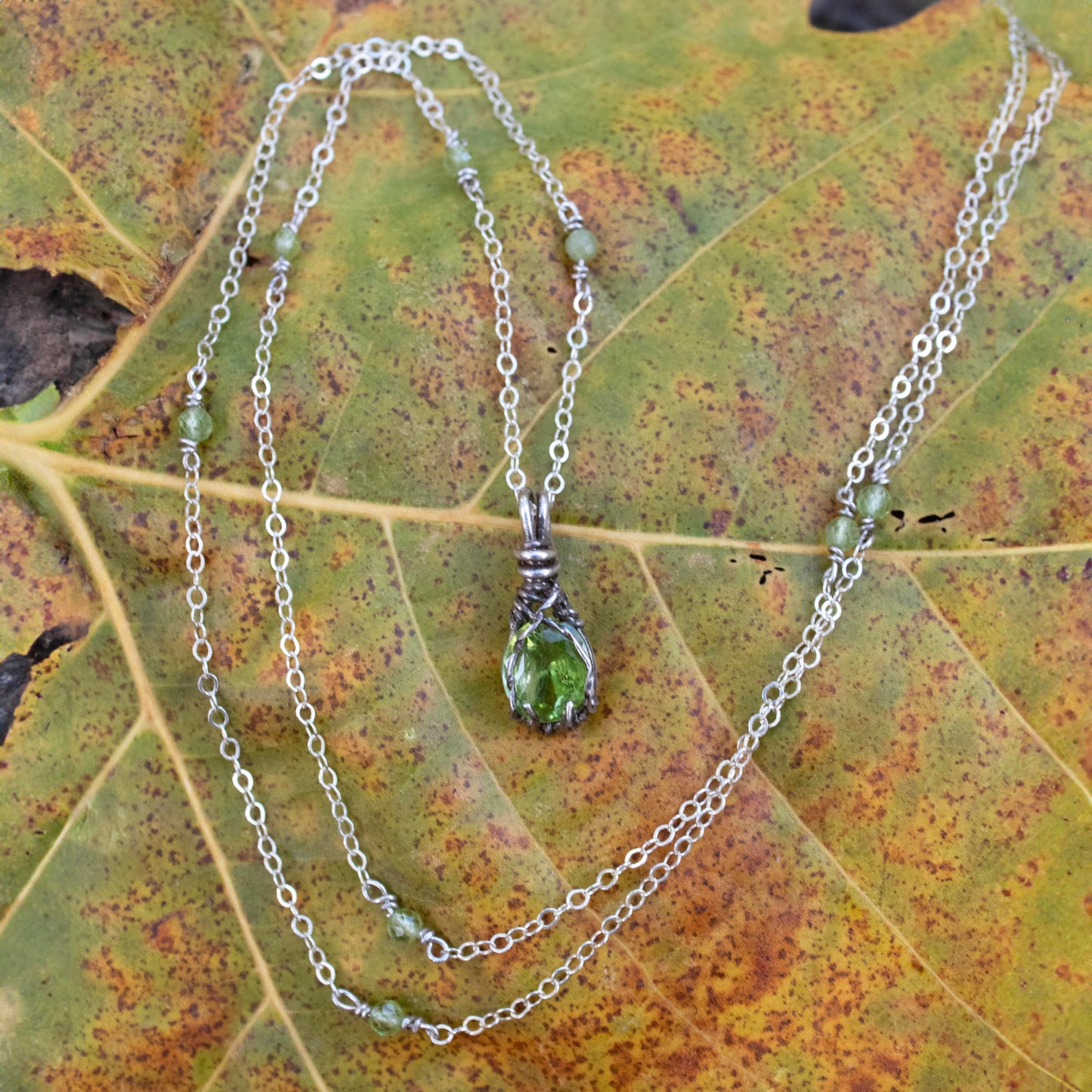 Peridot Lucky Charm Necklace