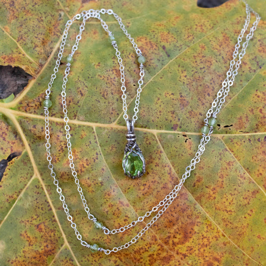 Peridot Lucky Charm Necklace