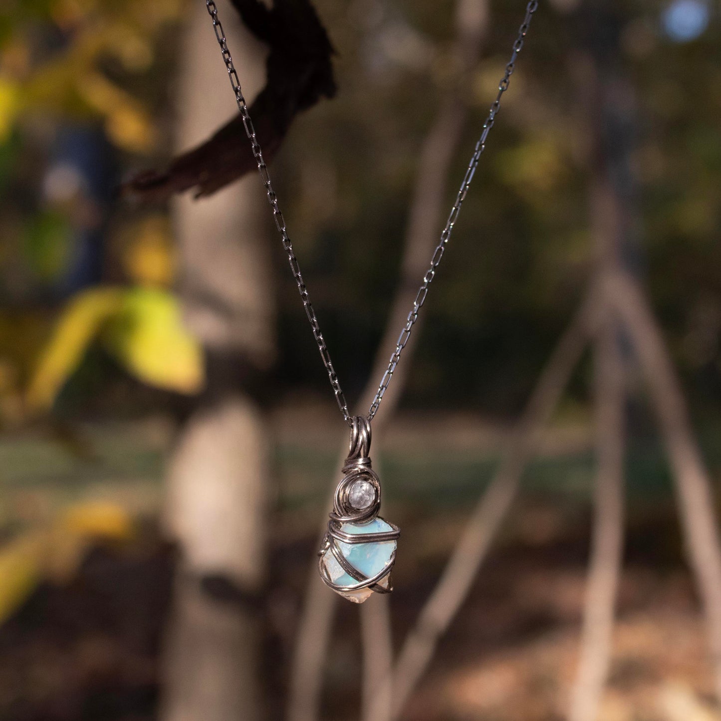 Opal and Moonstone Divine Connection Necklace