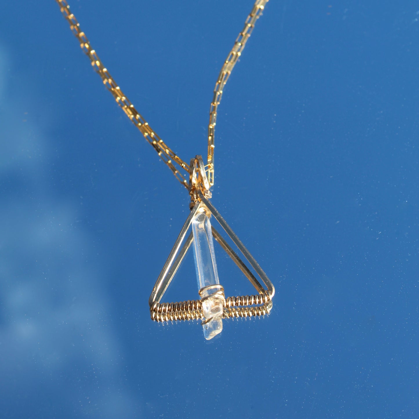Load image into Gallery viewer, Gold Trinity Necklace Small
