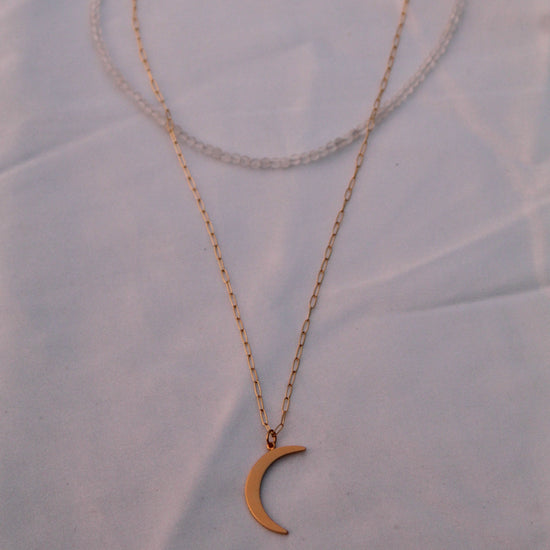 Load image into Gallery viewer, Moonstone Lunar Necklace Set
