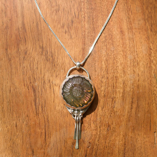 Labradorite Blossom Necklace