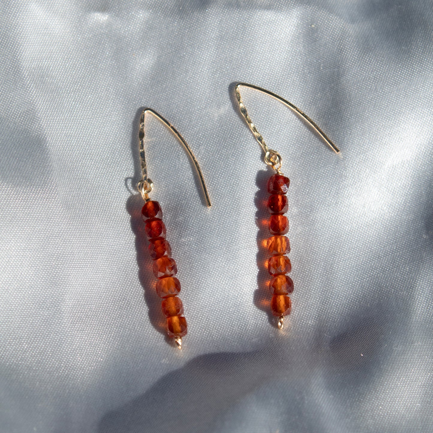 Hessonite Garnet Ombre Earrings