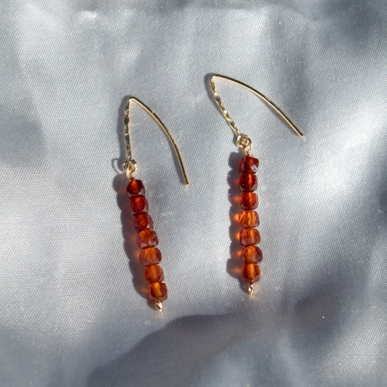 Hessonite Garnet Ombre Earrings