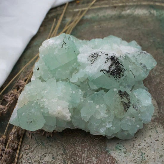 Green Apophyllite Cluster