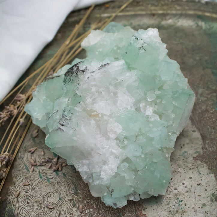 Green Apophyllite Cluster