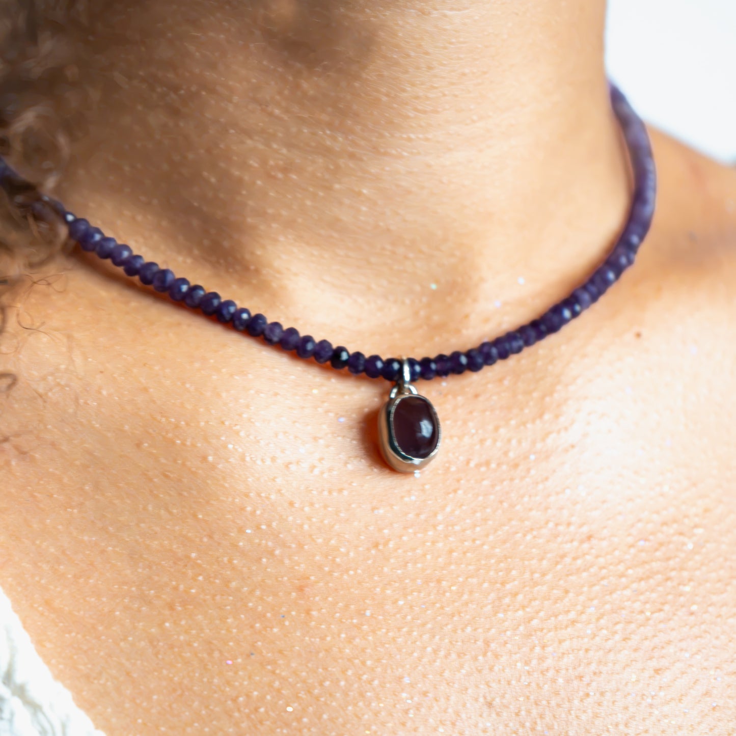 Lepidolite and Purple Chalcedony Mystic Necklace