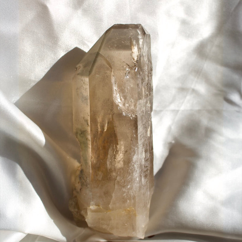 Natural Smokey Quartz with Green Chlorite