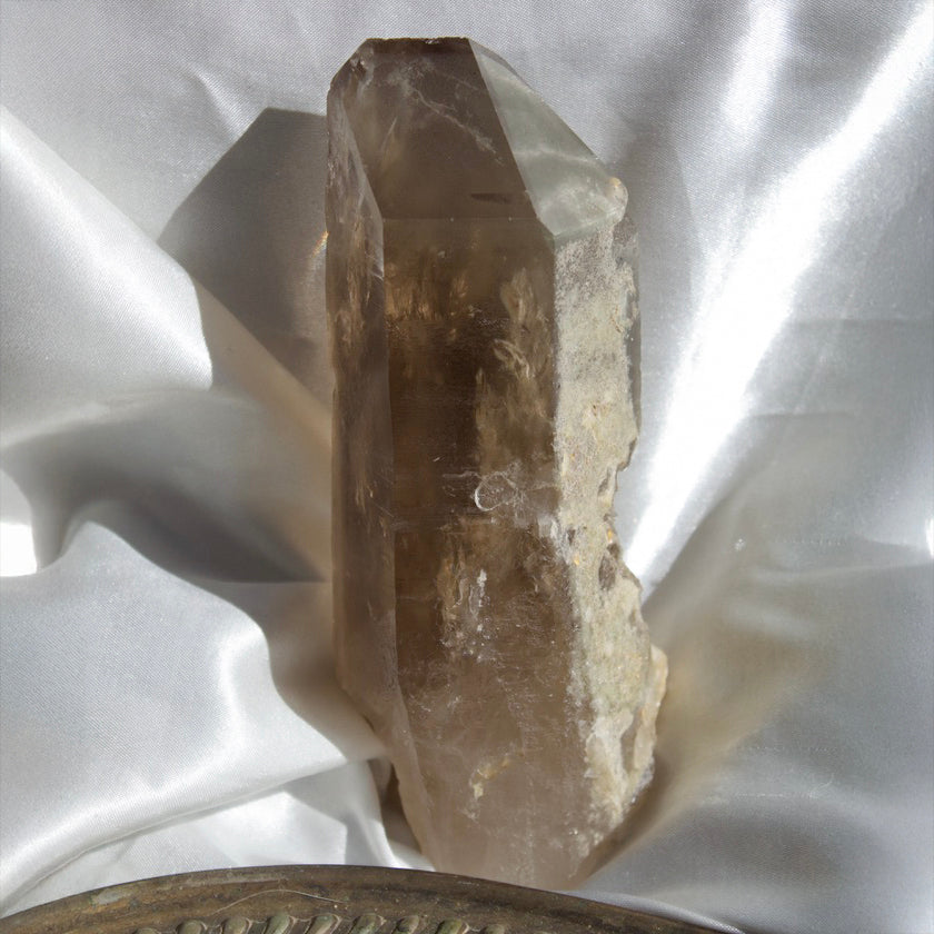 Natural Smokey Quartz with Green Chlorite