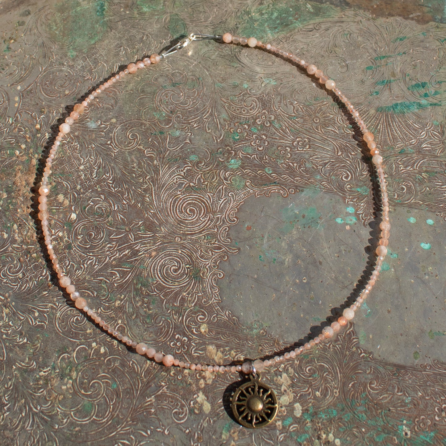 Sunstone Beaded Sunlight Necklace