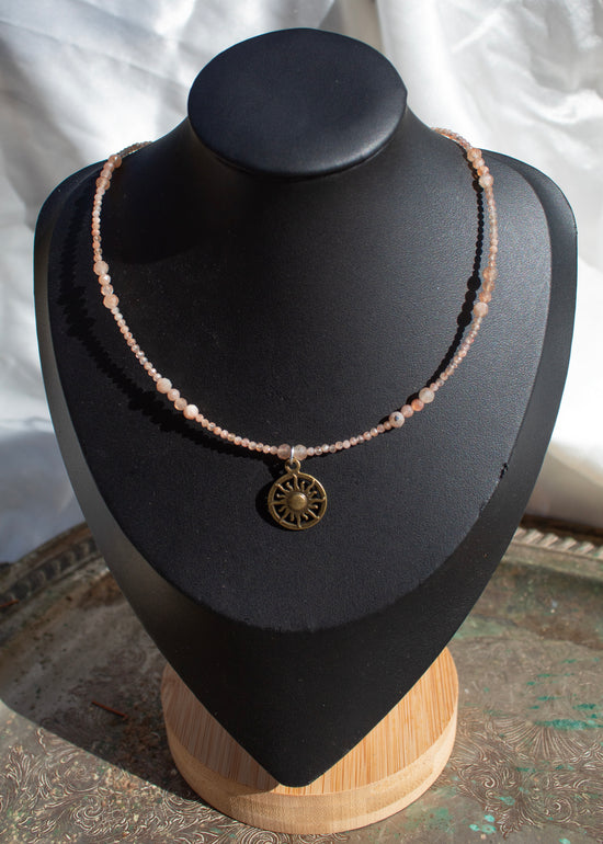 Sunstone Beaded Sunlight Necklace