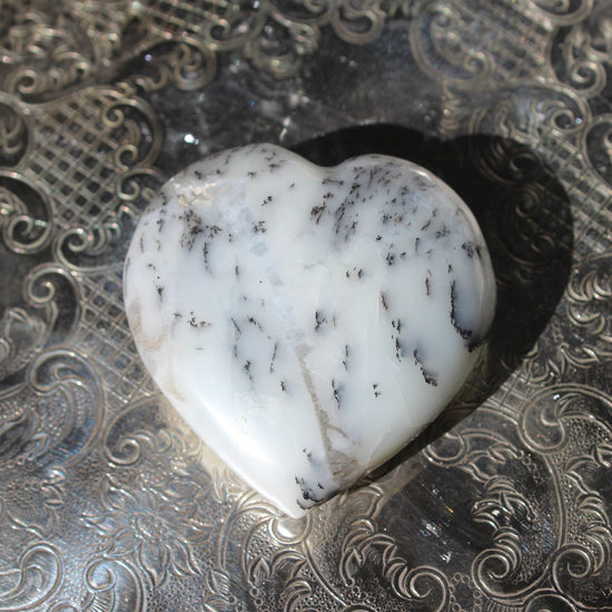 Load image into Gallery viewer, Dendritic Opal Heart

